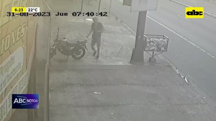 Video: Ex recluso fue detenido tras robar una moto
