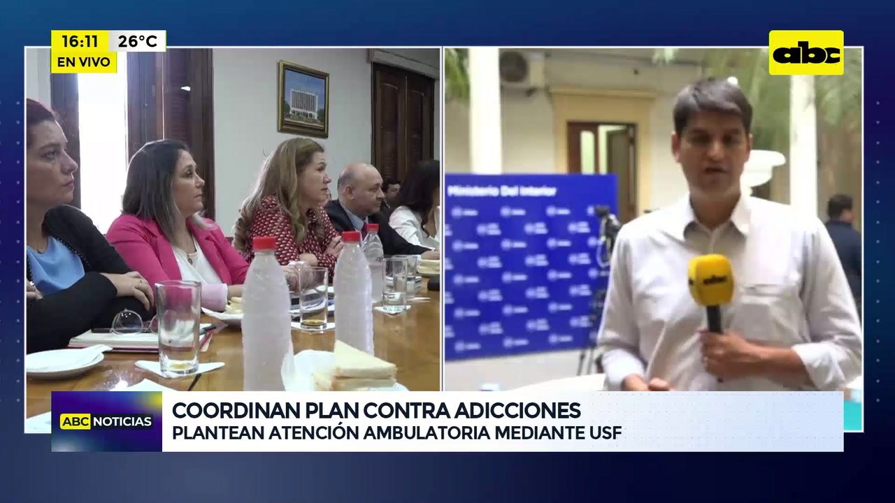 Video: coordinan plan contra adicciones