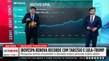 Ibovespa fecha no recorde aos 161.082 pontos com Tarcísio e Lula-Trump | FECHAMENTO TOURO DE OURO