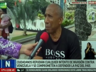 Ciudadanos venezolanos condenan cualquier intento de invasión contra la nación