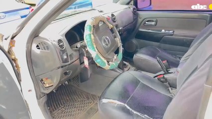 Poblador muestra las pésimas condiciones de patrullera descompuesta en el Barrio San Francisco