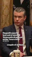 Hegseth says he learned of second Venezuela strike ‘hours later’ amid growing outcry