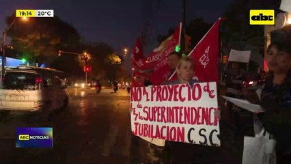 Video: nueva protesta contra la Superintendencia de Jubilaciones