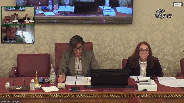 Roma - Modifica codice penale in materia di violenza sessuale e libera manifestazione del consenso (02.12.25)