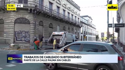 Trabajos de cableado subterráneo: parte de la calle Palma sin cables