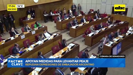 Video: senadores apoyan medidas para levantar peaje