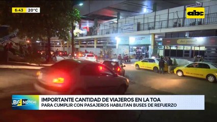 Semana Santa: Importante cantidad de pasajeros en la Terminal de Asunción
