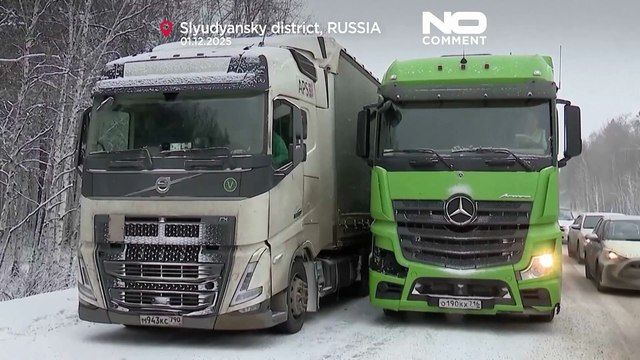 Autostrada Transiberiana paralizzata da un ingorgo di 85 chilometri
