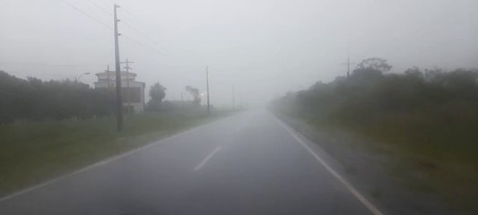 Torrencial lluvia en Ayolas, Misiones
