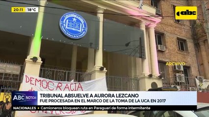 Tribunal absuelve a Aurora Lezcano, quien fue procesada en el marco de la toma de la UCA en 2017