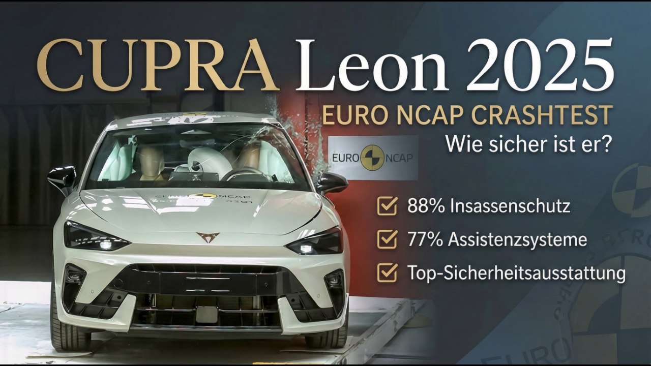 CUPRA Leon 2025 im Crashtest – Wie sicher ist der Kompaktsportler?