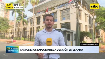 Camioneros expectantes a decisión en Senado