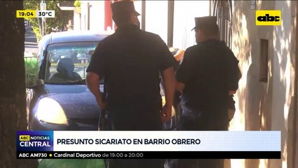 Presunto sicariato en barrio obrero: Dos personas asesinaron a un hombre a plena luz del día