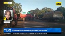 Camioneros bloquean ruta en Paraguarí
