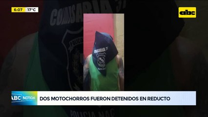 Dos motochorros fueron detenidos en San Lorenzo
