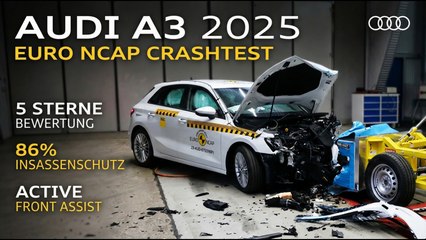 Neuer Audi A3 (2025) im Euro NCAP: Stärken & Schwächen im Überblick