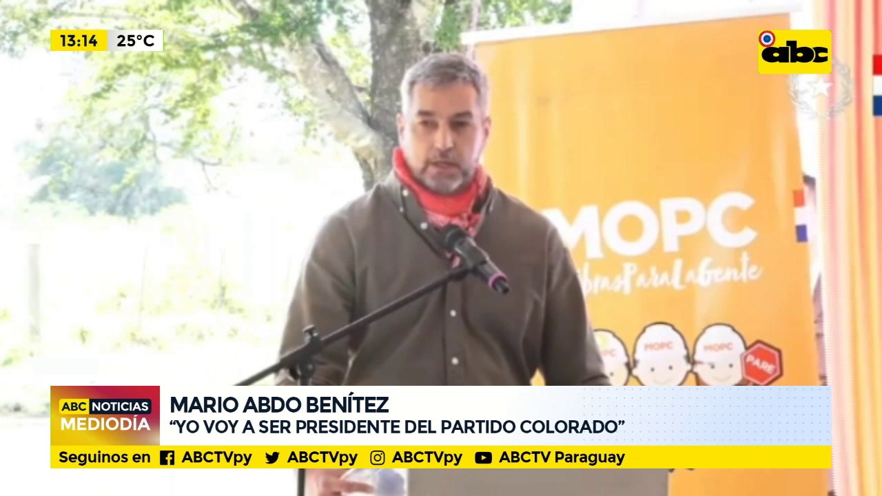Abdo: yo voy a ser presidente del Partido Colorado