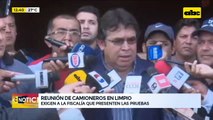 Manifestación de camioneros en las rutas