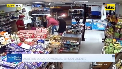 Enfrentamiento y detención en San Vicente: Dos malvivientes asaltaron un local 24 horas