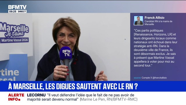 C'est une fake news : Martine Vassal, candidate aux municipales à Marseille, rejette toute alliance avec le RN au second tour