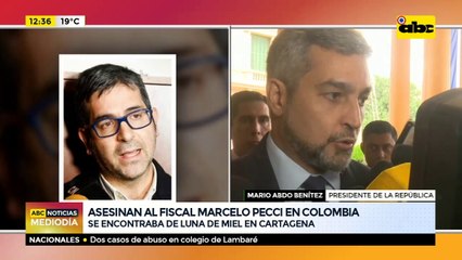 Mario Abdo: "El cobarde asesinato del fiscal Marcelo Pecci enluta a toda la nación"