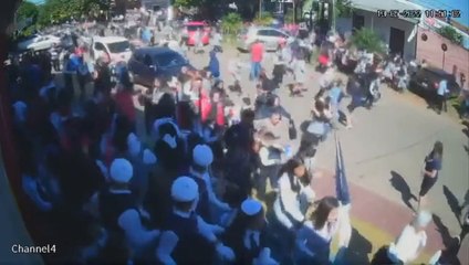 Explosión accidental de una bomba lacrimógena causó susto en desfile de Coronel Oviedo.