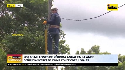 US$ 60 millones de pérdida anual en la ANDE