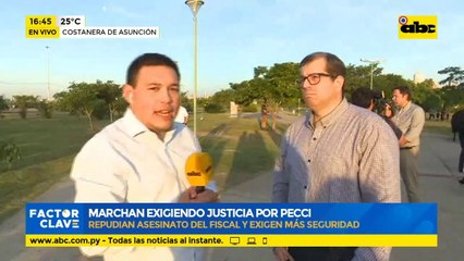 Marcha por justicia para Pecci por parte de ex alumnos del San José, fiscales y conocidos del agente