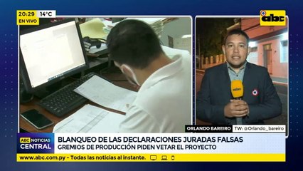 Blanqueo de las declaraciones juradas falsas