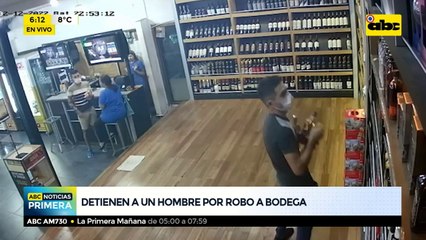 Hombre detenido por supuesto robo a bodega