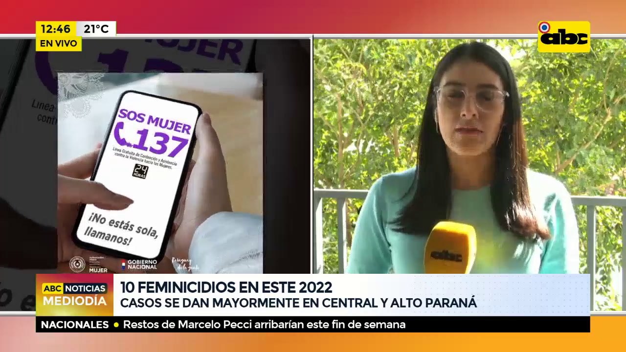 10 casos feminicidios en el 2022