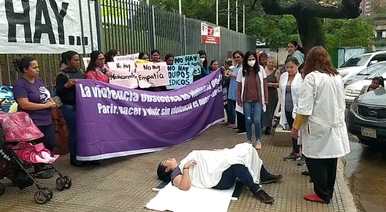 Protesta contra violencia obstétrica