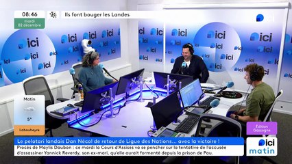 Le pelotari landais Dan Necol, de retour de la ligue des nations à Bilbao