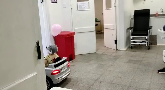 Entretenido recibimiento organizaron los médicos para los niños que serán sometidos a cirugía