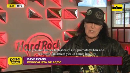 Dave Evans sobre su paso por AC/DC y sus experiencias vividas en Paraguay