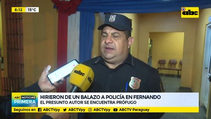 Hirieron de un balazo a policía en Fernando