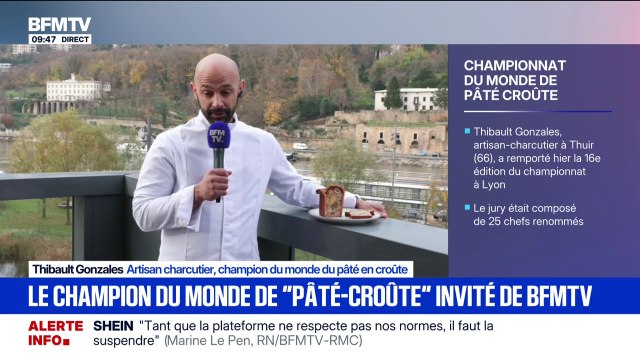 Je me suis servi de belles matières premières : Thibault Gonzales, champion du monde de pâté-croûte , détaille les secrets de sa victoire