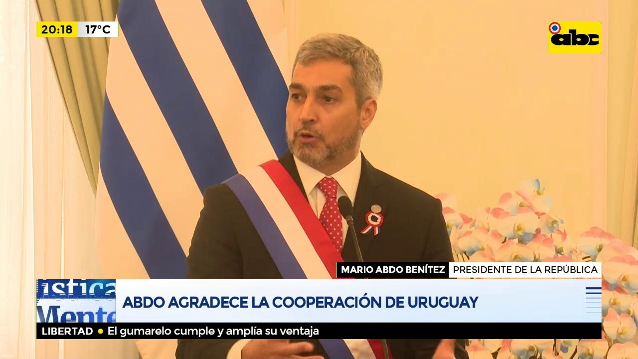 Abdo agradece la cooperación de Uruguay