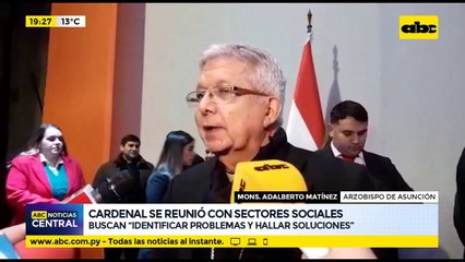 Cardenal se reunió con sectores sociales