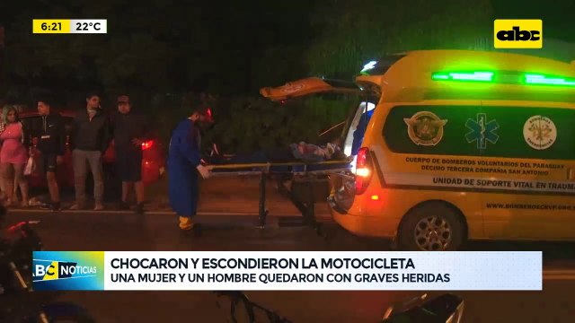 Dos personas quedaron gravemente heridas tras fuerte choque
