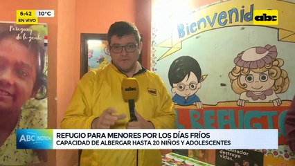 Habilitan refugio para menores de edad por los días fríos