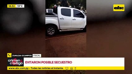 Posible secuestro fue evitado en Capitán Meza por Fiscalía y Policía