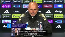 Spalletti : "Gagner, oui, mais avec style"