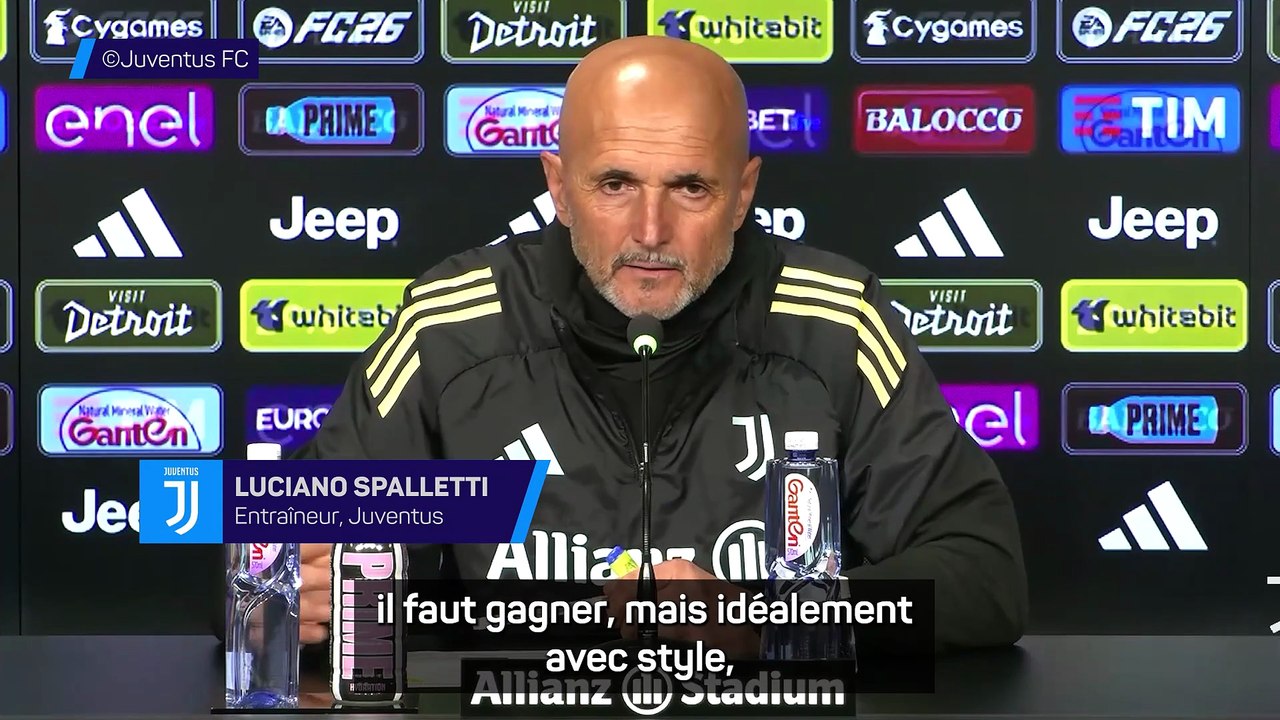 Spalletti : "Gagner, oui, mais avec style"