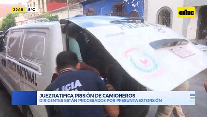 Juez ratifica prisión de camioneros