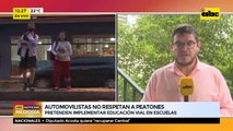 Automovilistas no respetan a peatones
