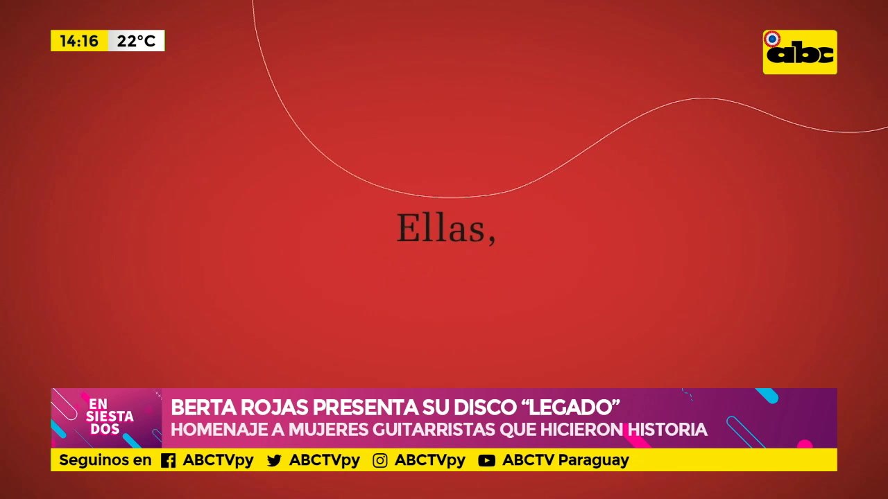 Berta Rojas presenta su disco “Legado”: Un homenaje a dos mujeres guitarristas que hicieron historia