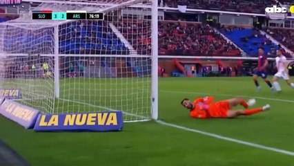 El doblete de Cristian Colmán en dos minutos para el empate de Arsenal