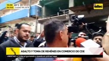Asalto en CDE: Tres personas fueron detenidas en el procedimiento