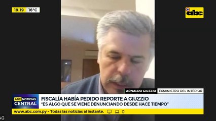 Fiscalía había pedido reporte a Giuzzio